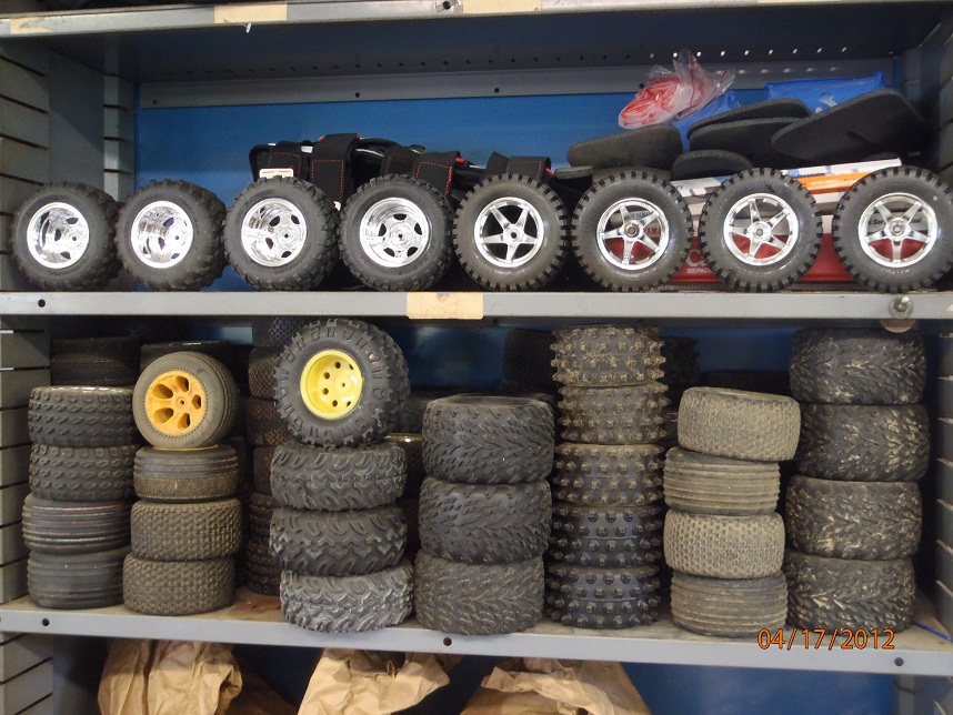 RC TIRES & WHEELS 16 SETS TRAXXAS STAMPEDE RUSTLERS  